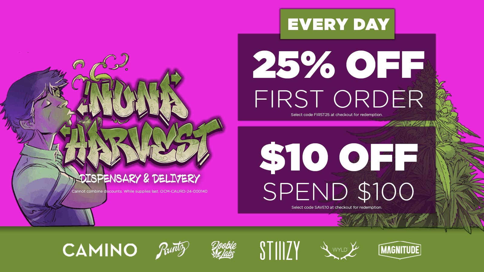 Nuna Harvest Delivery - Westchester County 25% Off First Order