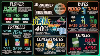 Bloomery Cannabis New Buffalo - 21+ Recreational 40% OFF Jungle Juice, Amnesia & Edible Gem