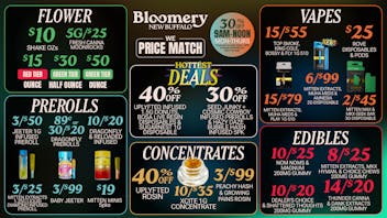 Bloomery Cannabis New Buffalo - 21+ Recreational 40% OFF Uplyfted Rosin & Infused Donuts | $15 OZs