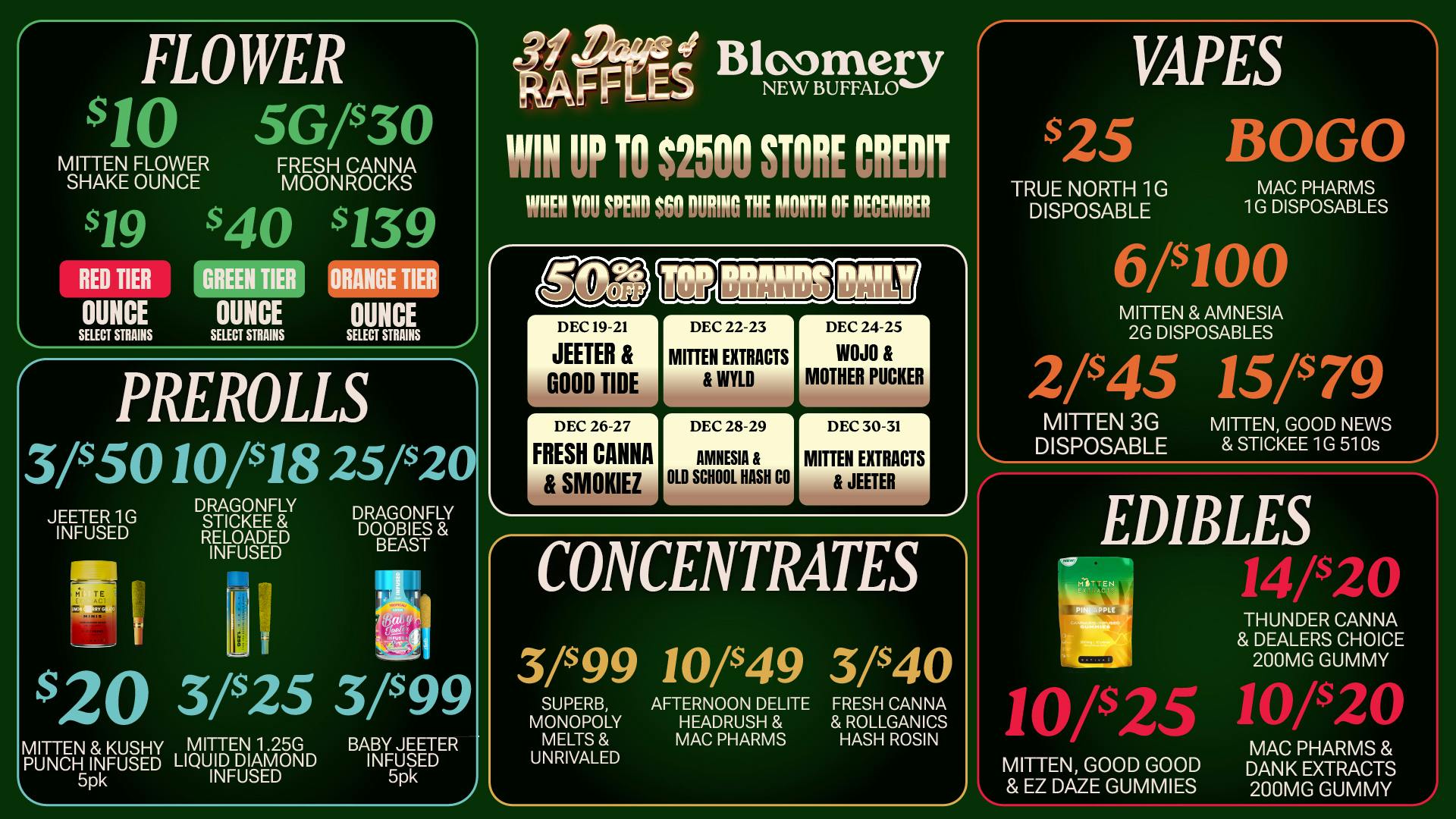 Bloomery Cannabis New Buffalo - 21+ Recreational FREE GOODIE BAG | First 200 Customers Daily