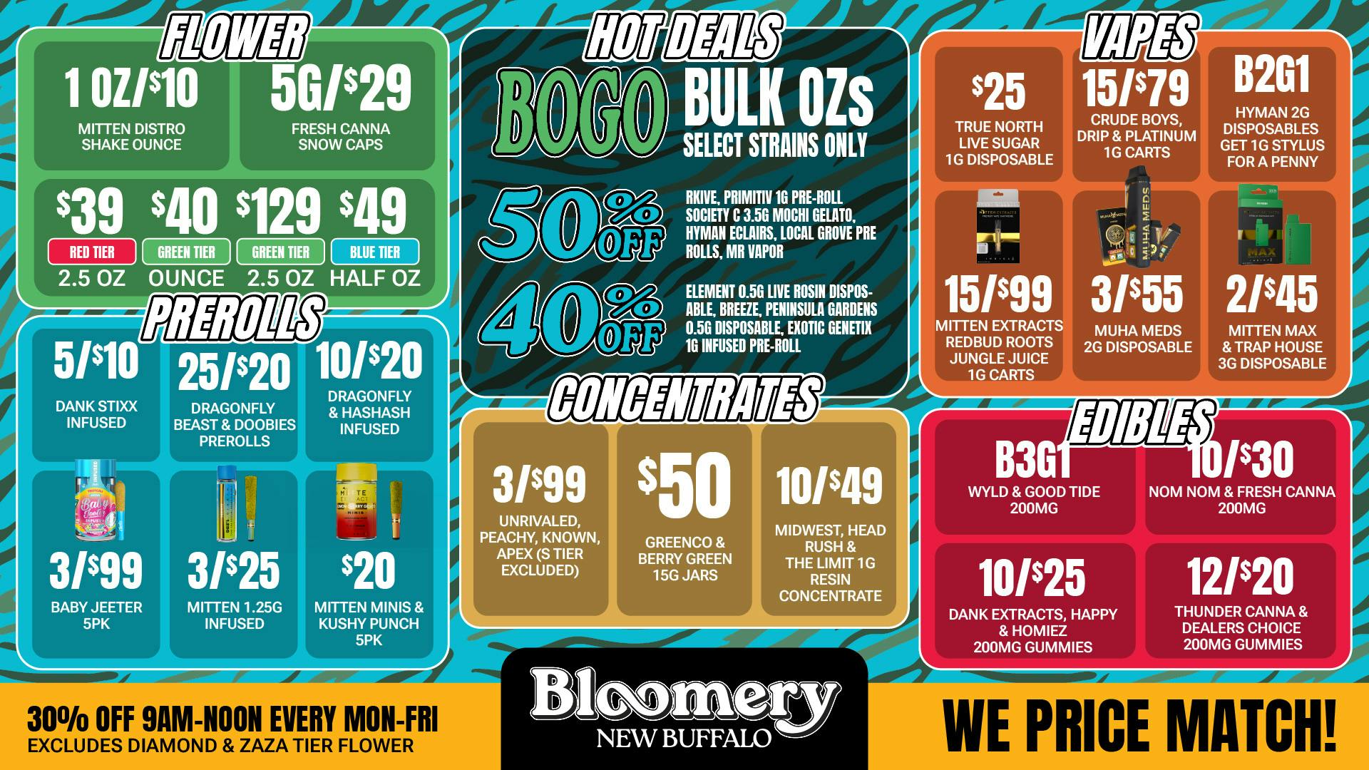 Bloomery Cannabis New Buffalo - 21+ Recreational 50% OFF Wyld, High Supply & Fresh Canna