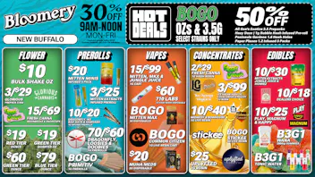 Bloomery Cannabis New Buffalo - 21+ Recreational BOGO OZs & 3.5G Flower (select strains only)