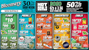 Bloomery Cannabis New Buffalo - 21+ Recreational BOGO OZs & 3.5G Flower (select strains only)