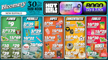 Bloomery Cannabis New Buffalo - 21+ Recreational BEST IN GRASS Kits Available | BOGO 3.5s & OZs*