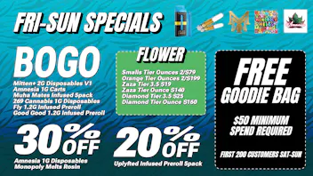 Bloomery Cannabis New Buffalo - 21+ Recreational $25 Diamond Tier 8ths | 2/$79 Smalls OZs