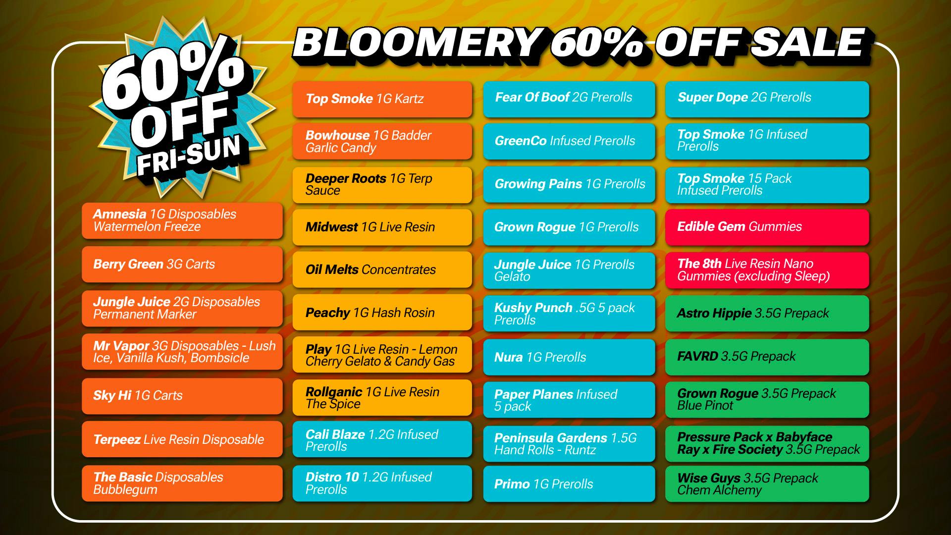 Bloomery Cannabis New Buffalo - 21+ Recreational Bloomery New Buffalo | 60% OFF SALE | Fri-Sun
