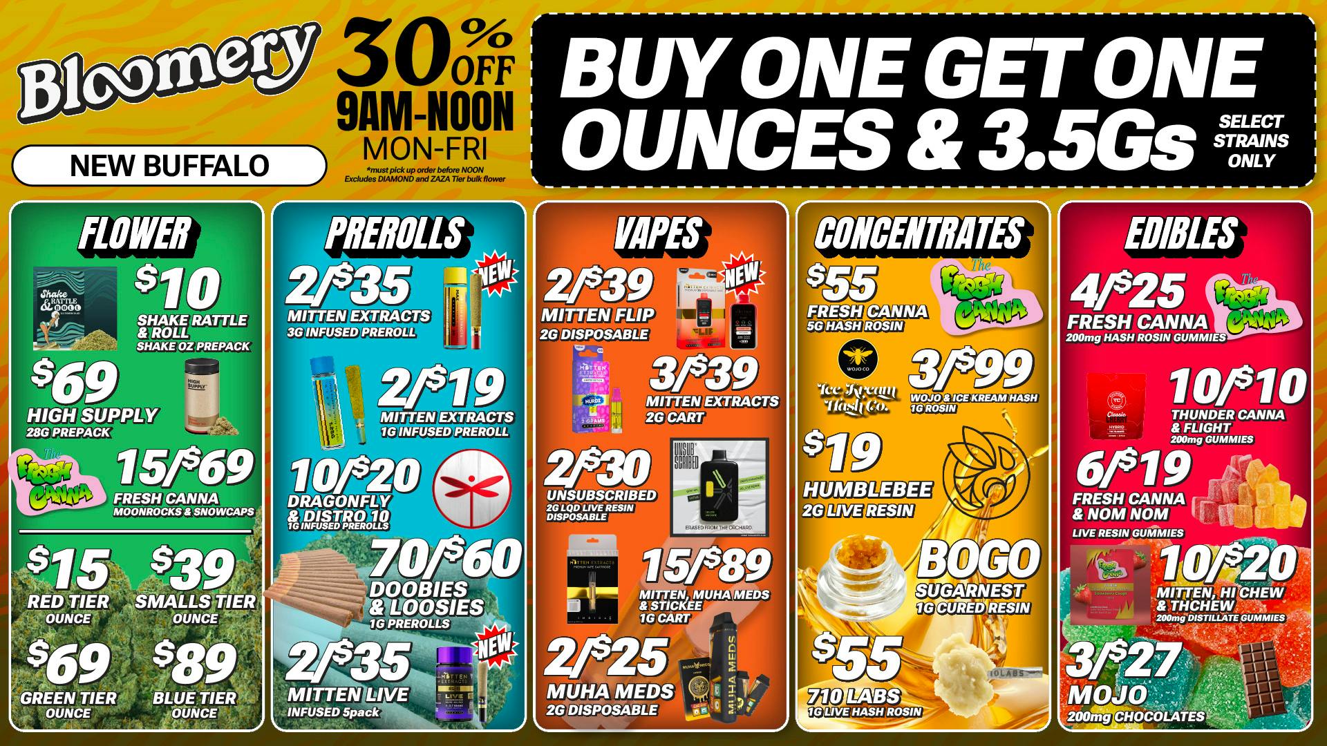 Bloomery Cannabis New Buffalo - 21+ Recreational We Price Match! Best Customer Service 🔥
