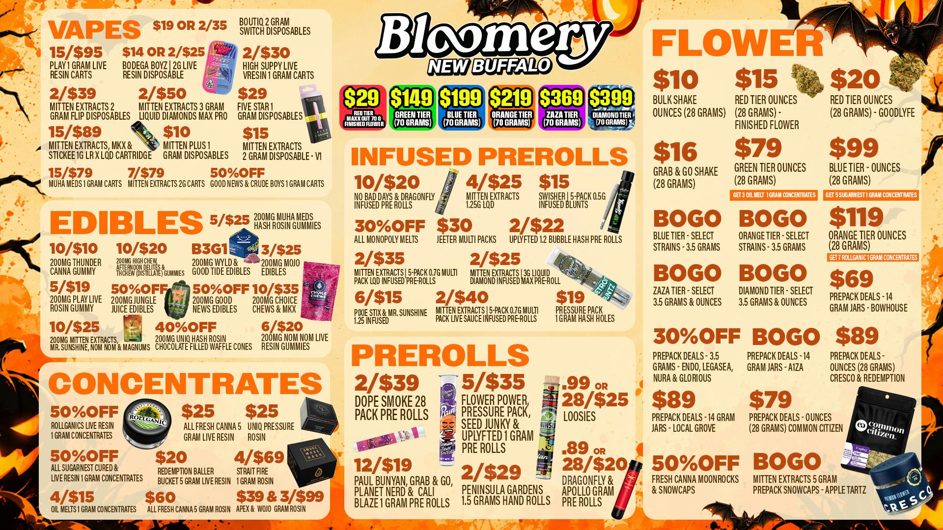 Bloomery Cannabis New Buffalo - 21+ Recreational Bloomery New Buffalo: Scary Good Deals This Fall