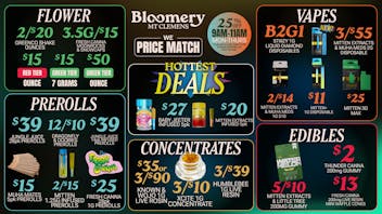 Bloomery Cannabis Mt Clemens - 21+ Recreational 2/$20 Shake OZ | 3/$55 NEW Mitten 2G Disposable