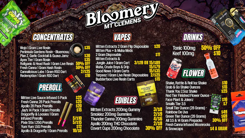 Bloomery Cannabis Mt Clemens - 21+ Recreational Bloomery Mt Clemens Halloween Deals: Fall Savings!