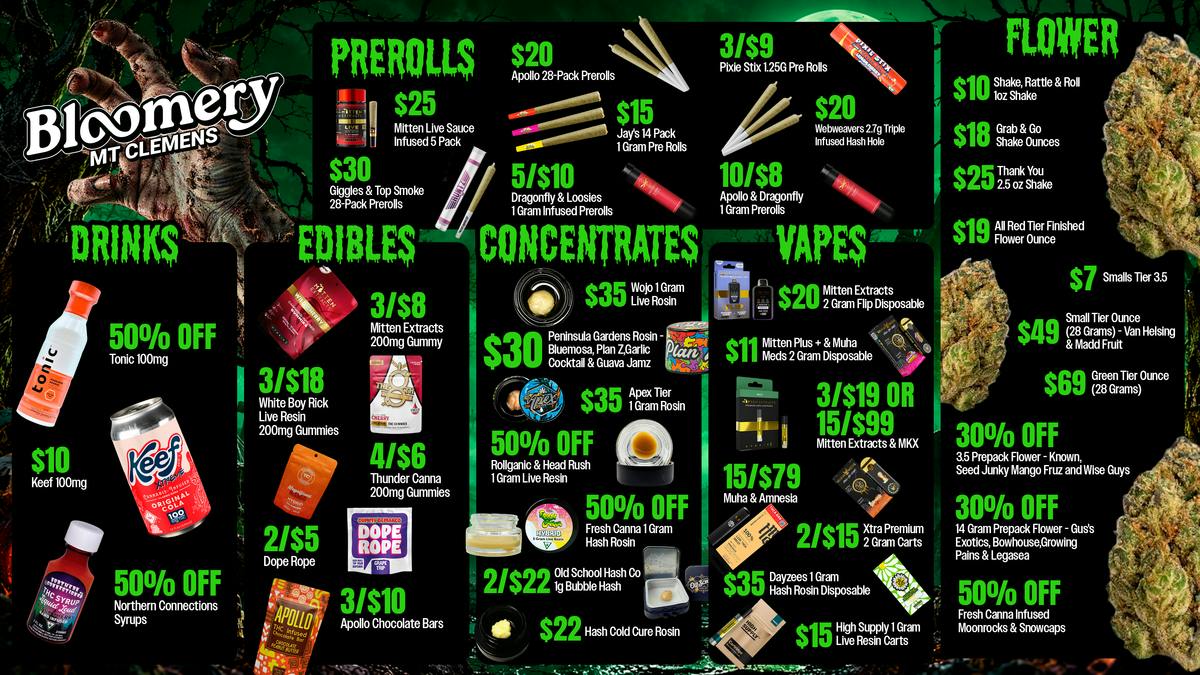Bloomery Cannabis Mt Clemens - 21+ Recreational Bloomery Mt Clemens Halloween Deals: Spooky Value!