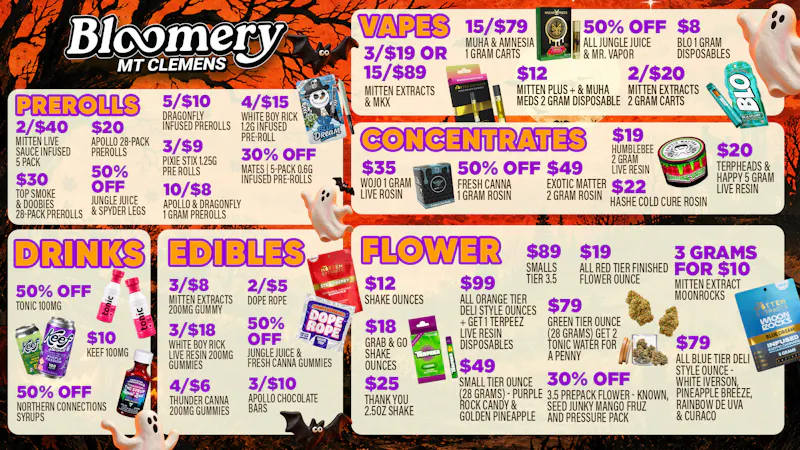 Bloomery Cannabis Mt Clemens - 21+ Recreational Bloomery Mt Clemens Halloween Deals Worth a Trip
