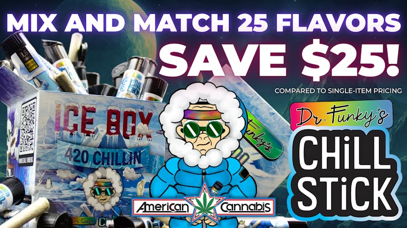 American Cannabis Company - Midwest City Ice Box of Chill Sticks: Only $100 🥶