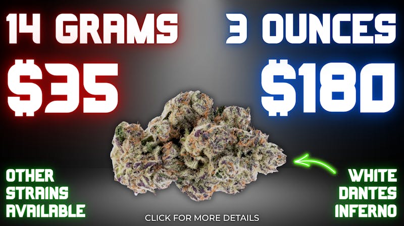American Cannabis Company - Chickasha - Drive Thru TOP SHELF BUD | 3 Ounces for $180 | 1/2 OZ for $35