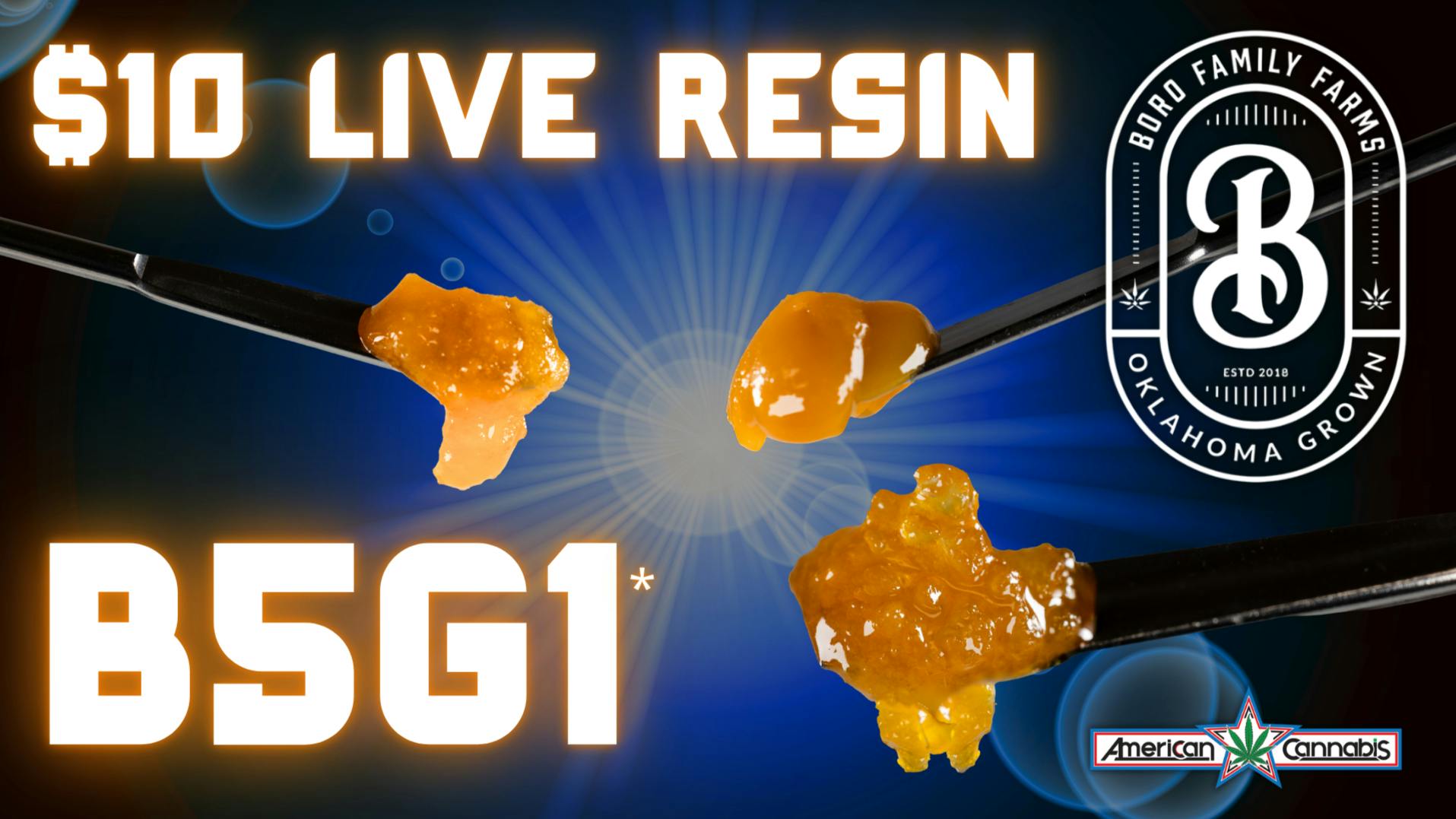American Cannabis Company - Mustang B5G1: $10 Live Resin Grams
