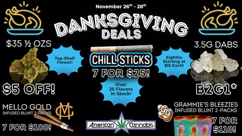 American Cannabis Company - Mustang Danksgiving Deals Are Here 😎