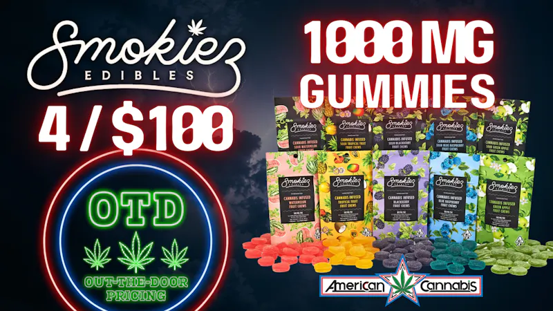 American Cannabis Company - 29th Street - Drive Thru Smokiez 1000mg Gummies- 4/$100 🤤