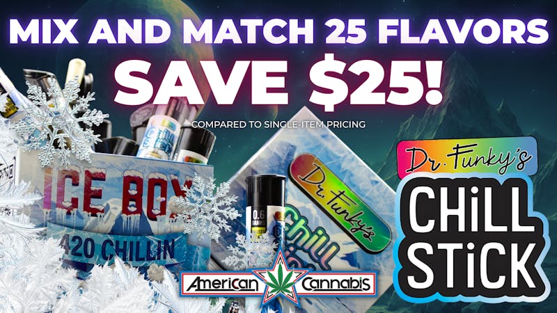 American Cannabis Company - Warr Acres Ice Box of Chill Sticks: Only $100 🥶