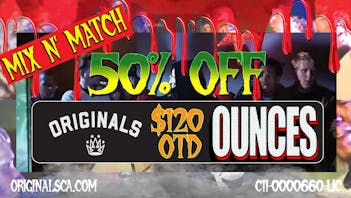 Originals Factory & Weed Shop RAINY DAY SCHEDULE OUNCES