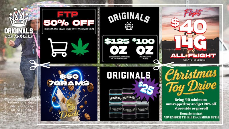 Originals Factory & Weed Shop RAINY DAY SUPER COUPON
