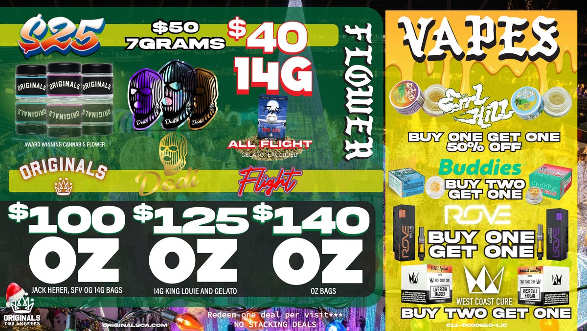 Originals Factory & Weed Shop ICE COLD PRICE DROP