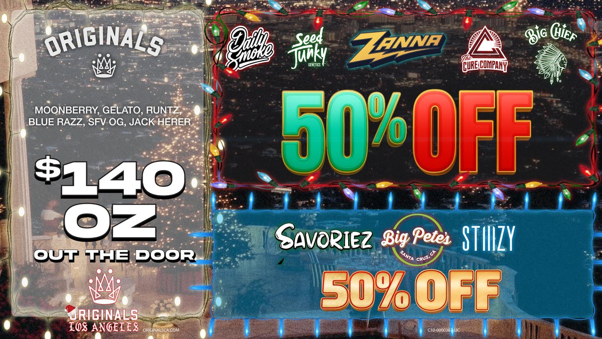 Originals Factory & Weed Shop HOLIDAY CLEARENCE