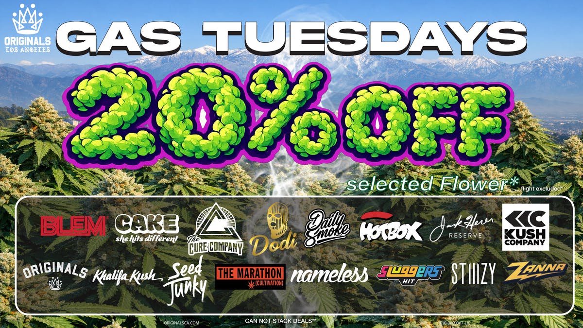 Originals Factory & Weed Shop GASSED TUESDAYS
