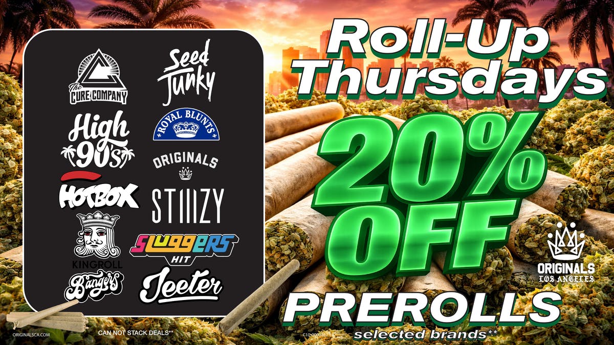 Originals Factory & Weed Shop ROLL-UP THURSDAY
