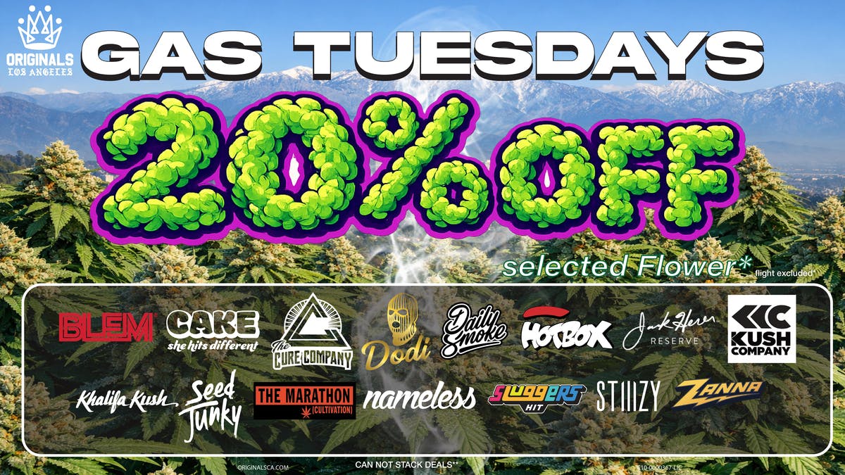 Originals Factory & Weed Shop GASSED TUESDAYS