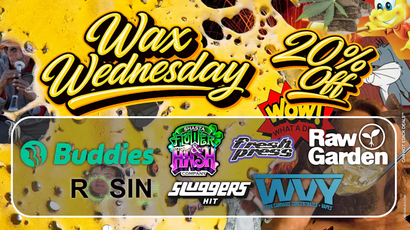 Originals Factory & Weed Shop WAX WEDNESDAY DEAL