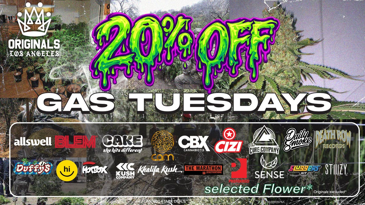 Originals Factory & Weed Shop GASSED TUESDAYS