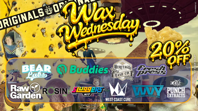 Originals Factory & Weed Shop WAX WEDNESDAY DEAL