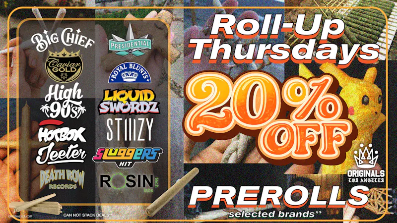 Originals Factory & Weed Shop ROLL-UP THURSDAY