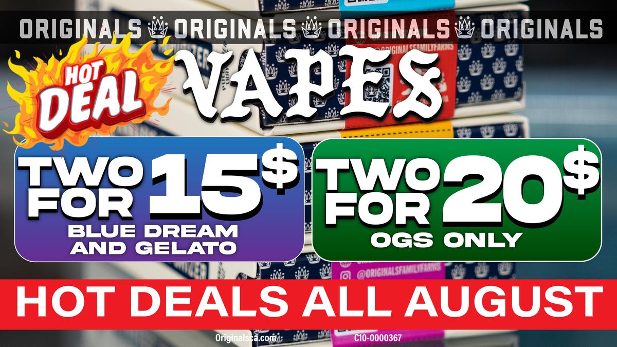 Originals Factory & Weed Shop MASSIVE VAPE DEAL
