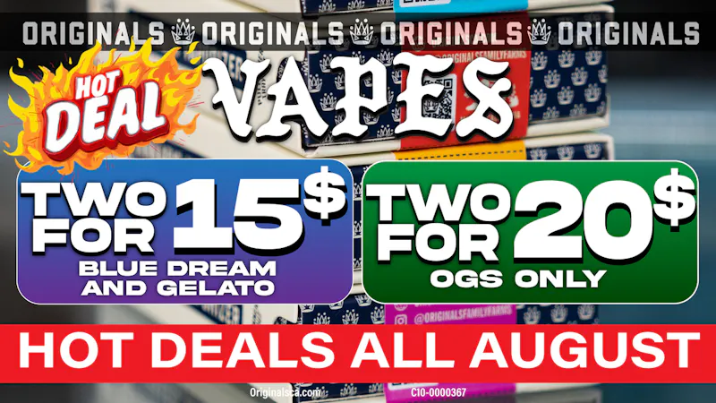Originals Factory & Weed Shop MASSIVE VAPE DEAL