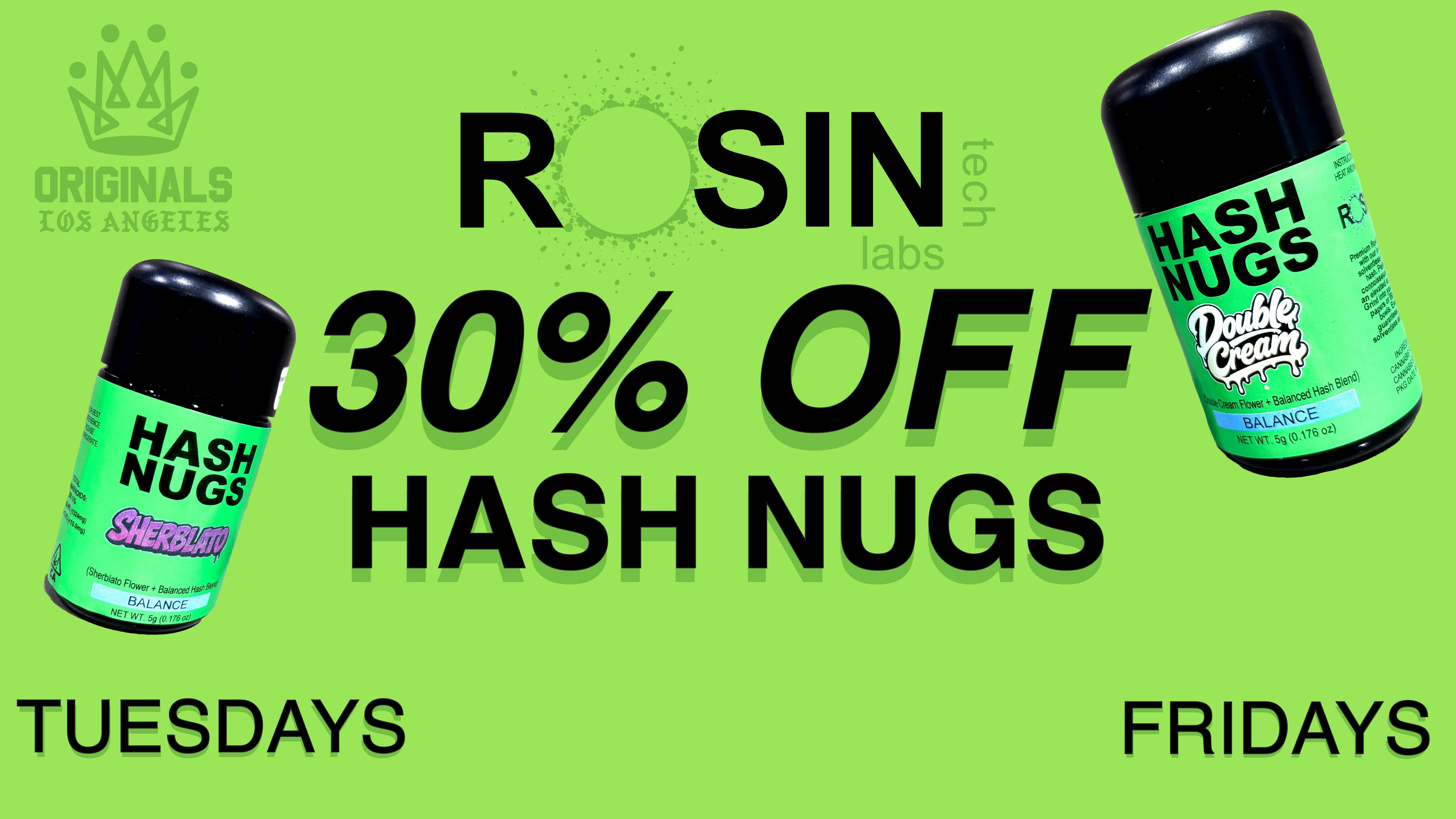 Originals Factory & Weed Shop RTL HASH NUGS TUESDAYS AND FRIDAYS