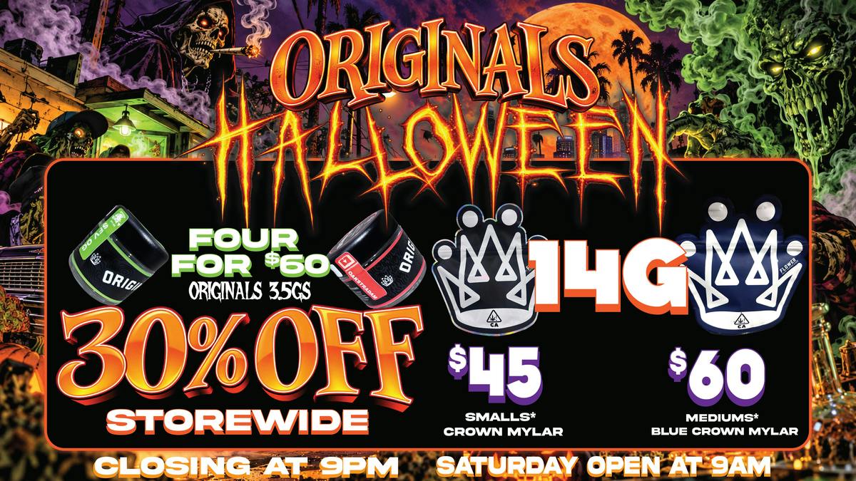 Originals Factory & Weed Shop SPOOKY HALLOWEEN DEALS