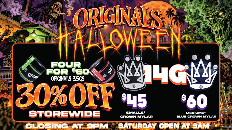 Originals Factory & Weed Shop SPOOKY HALLOWEEN DEALS