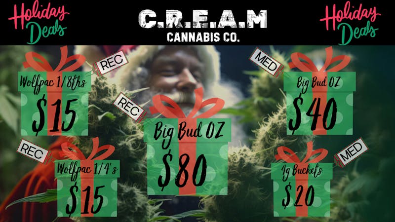 CREAM Holidaze Deals @ C.R.E.A.M.