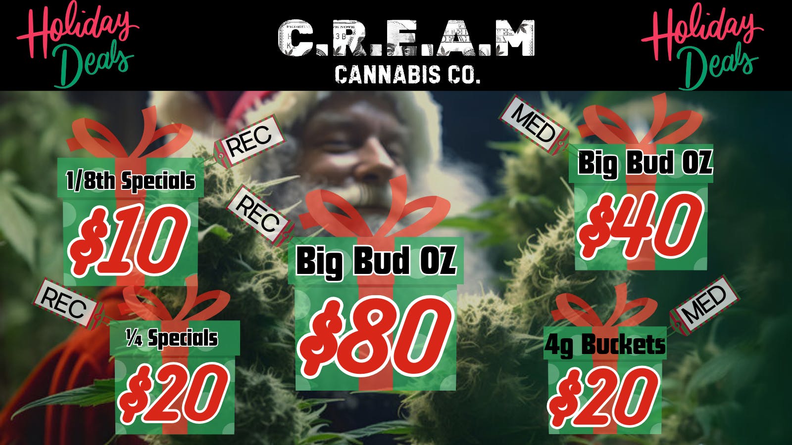 CREAM Holidaze Deals @ C.R.E.A.M.