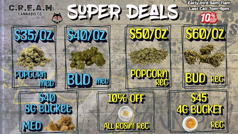 CREAM Super Deals @ C.R.E.A.M