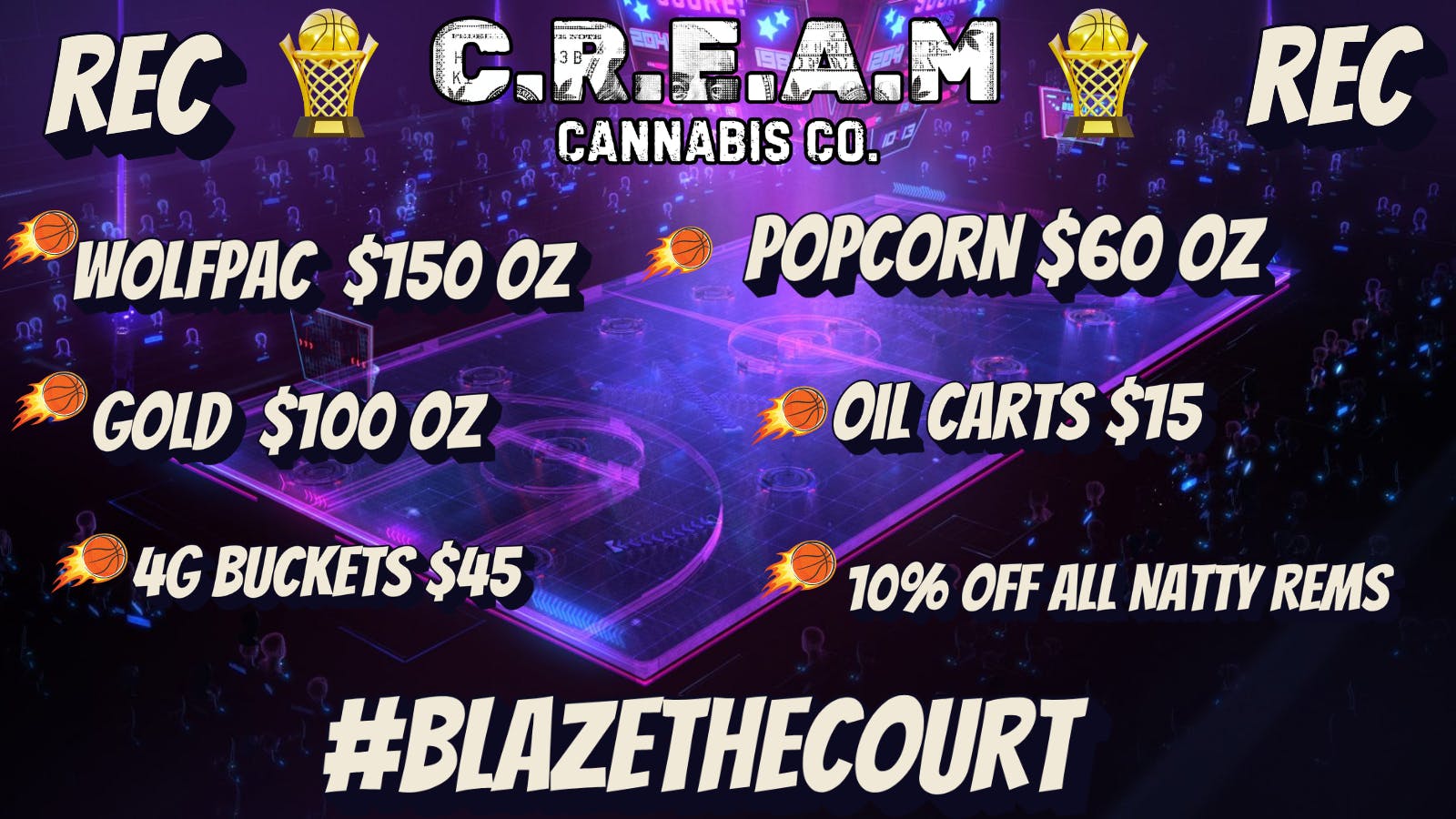 CREAM BLAZE THE COURT @ C.R.E.A.M REC ONLY