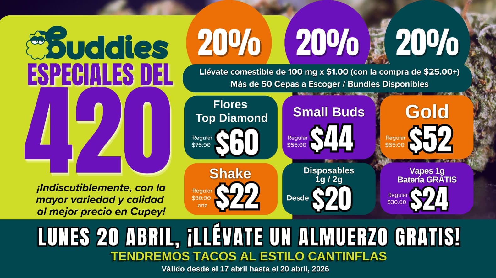 Buddies HAPPY 420 DAY!!