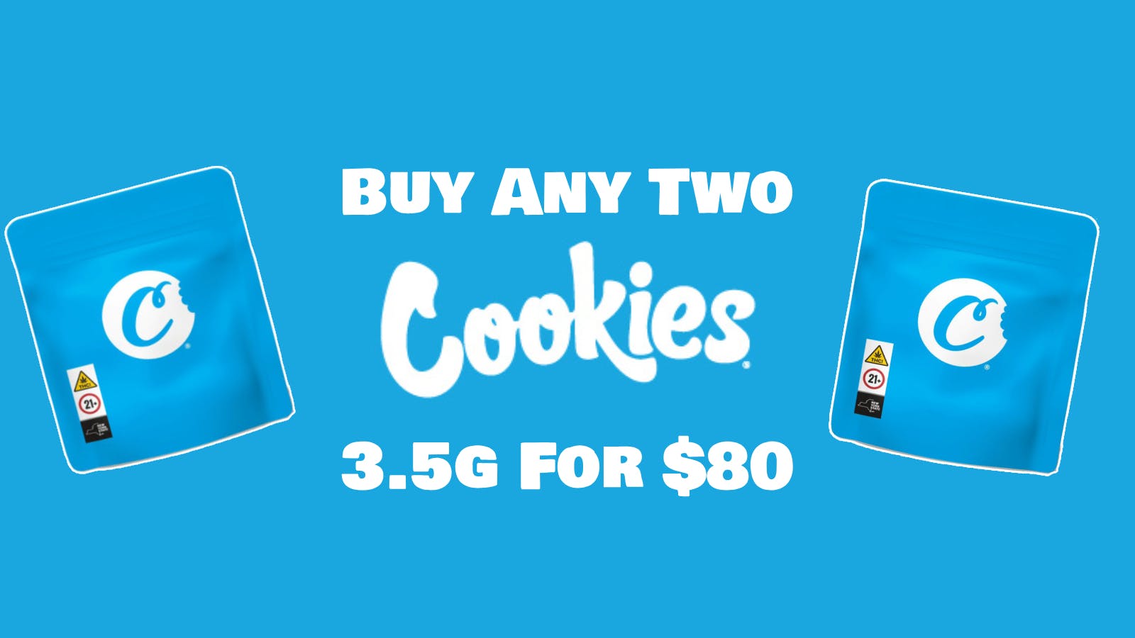 Bleu Leaf Delivery - Westchester County Buy Any Two Cookies 3.5g For $80