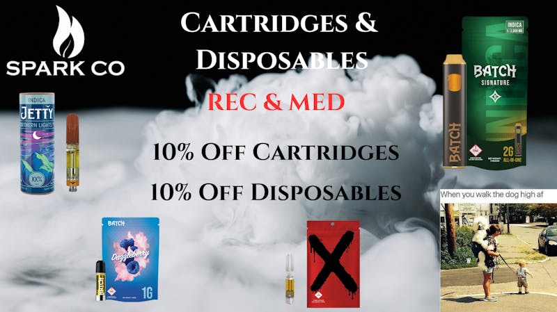 Spark Co 10% Off Cartridges for MED and REC