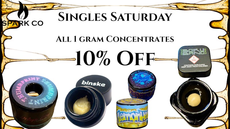 Spark Co Singles Saturday ~ 10% Off Single Grams