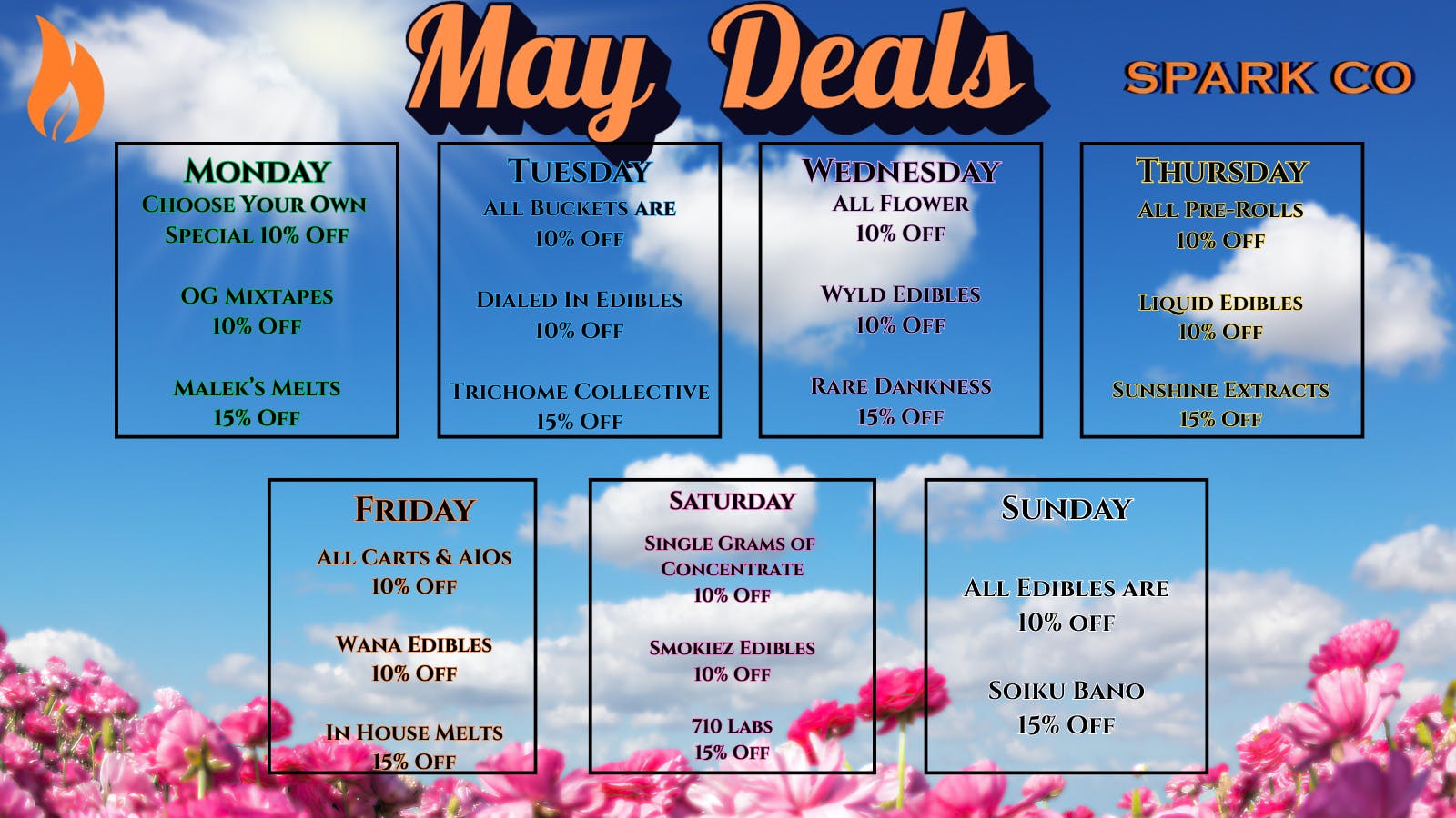 Spark Co May Deals, Dank Feels