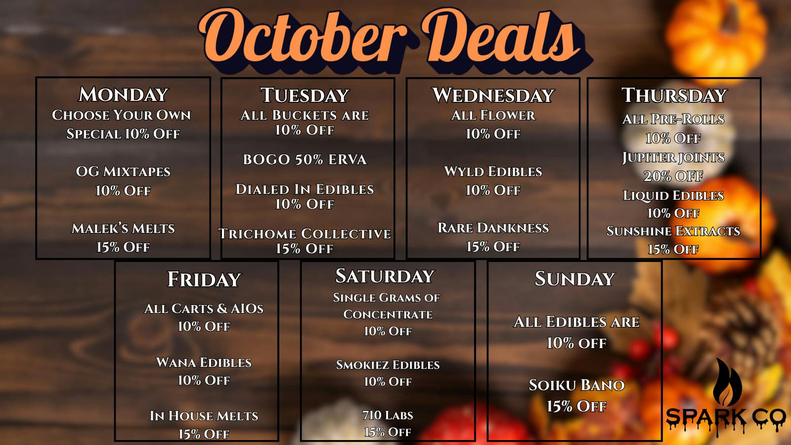 Spark Co 👻Boo-tiful Deals At Your Favorite Shop! 🎃