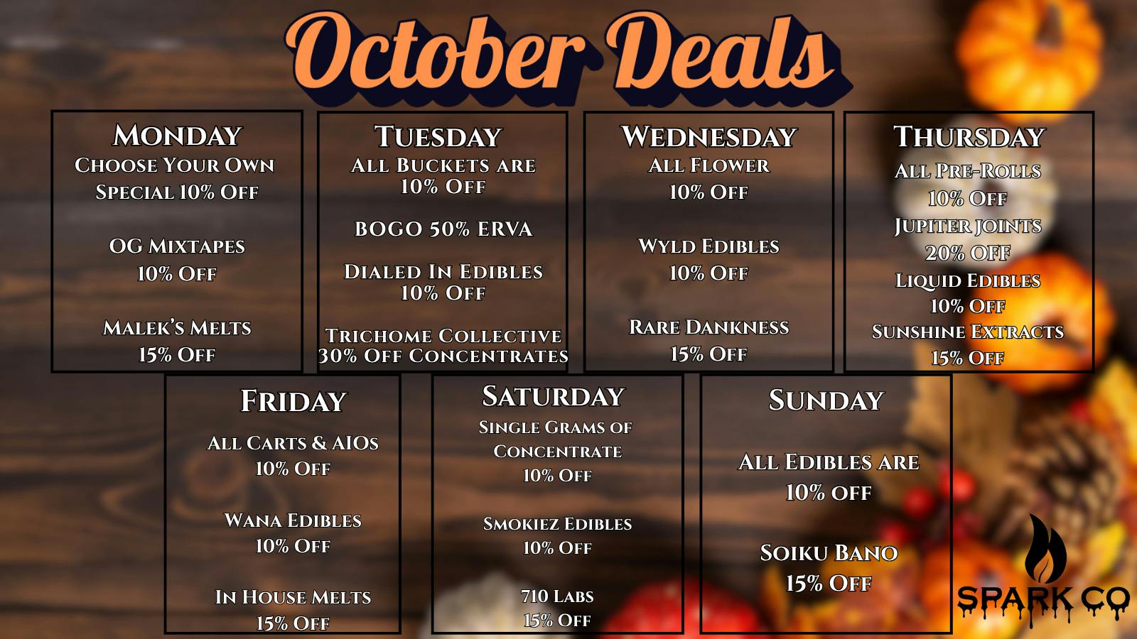 Spark Co 👻Boo-tiful Deals At Your Favorite Shop! 🎃