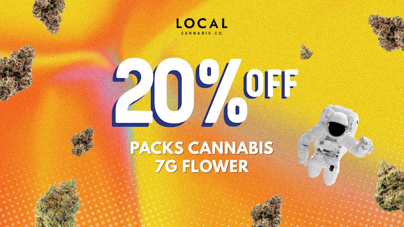 Local Cannabis Company 20% off Packs Cannabis 7g flower
